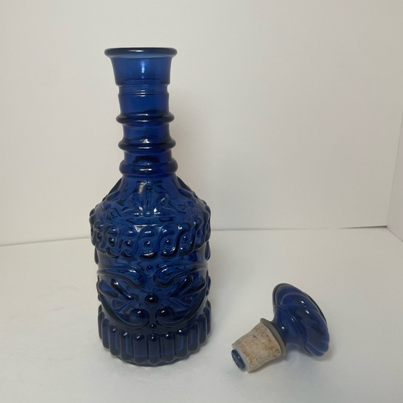Vintage Cobalt Blue Decanter - Picture 3 of 7
